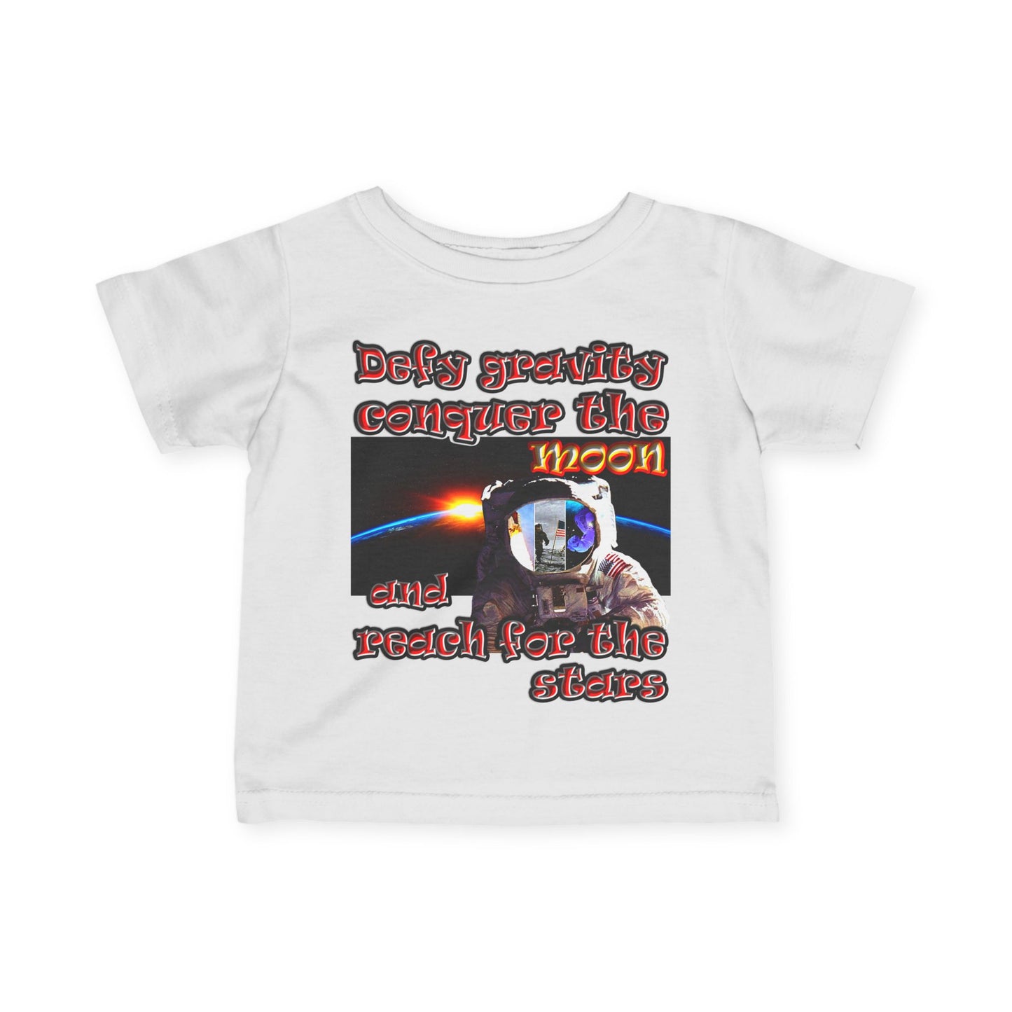 defy conquer reach - Infant Fine Jersey Tee