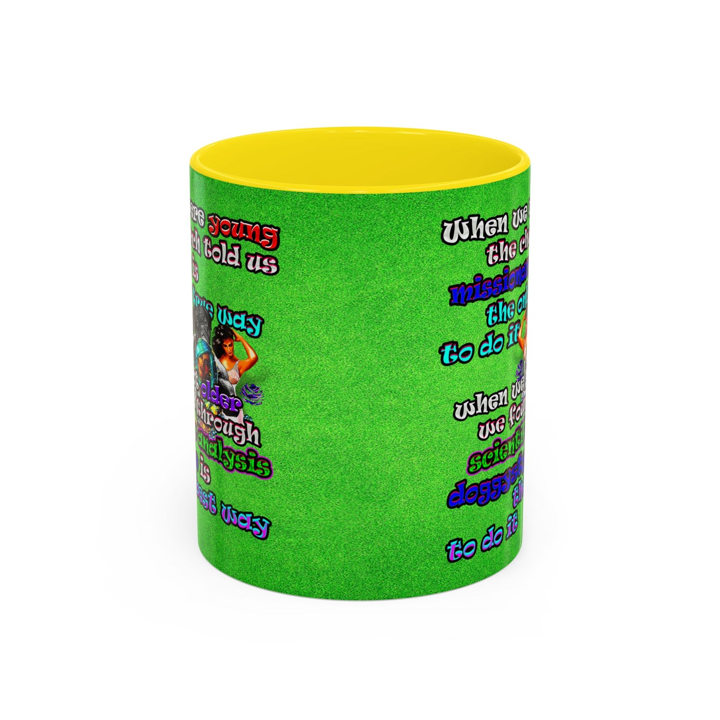 doggystyle - Accent Mug (green turf)