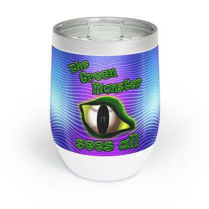 green monster - Chill Wine Tumbler (purple wave)