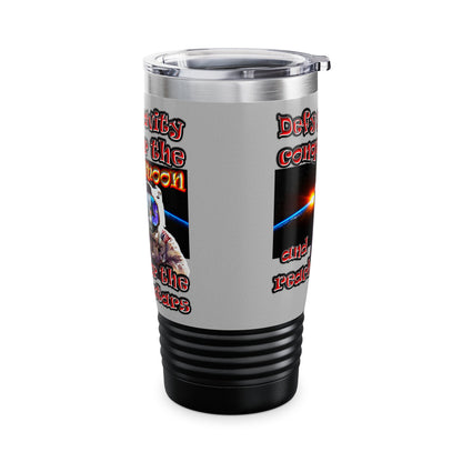 defy conquer reach - Ringneck Tumbler, 20oz (light grey)