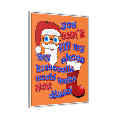 santa's shoes - framed canvas art (crusta)