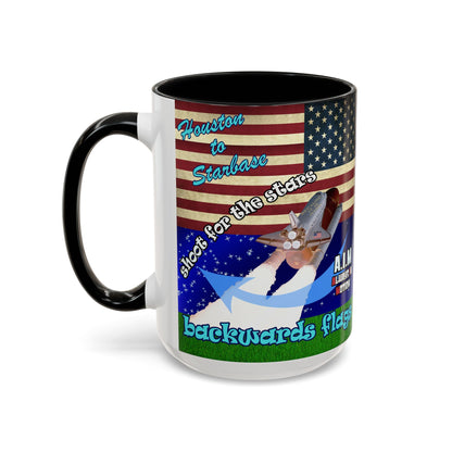 shoot for the stars - Accent Mug ('snoops' background)
