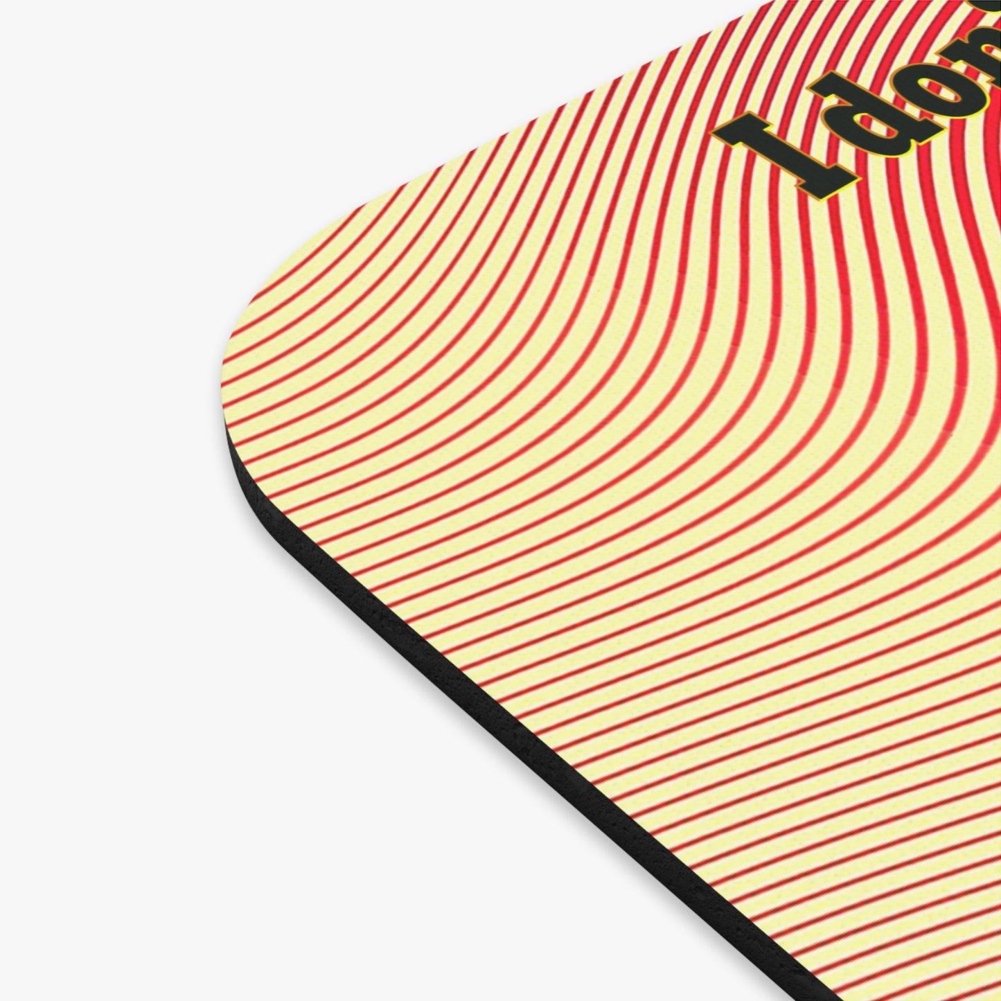 I don't care that your grey - Mouse Pad (Rectangle) (yellow-orange wave)
