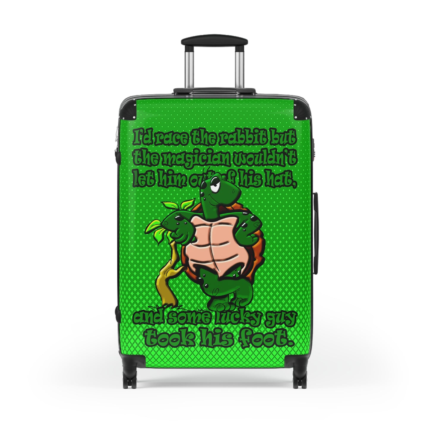 turtle race - Suitcase (logo green)