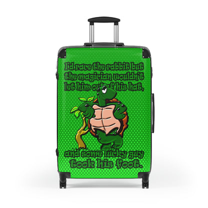 turtle race - Suitcase (logo green)