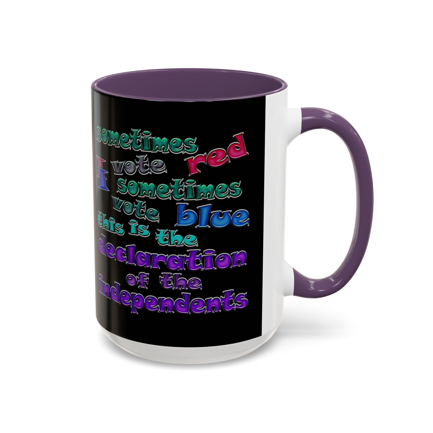 declaration of the independents - Accent Mug (black)