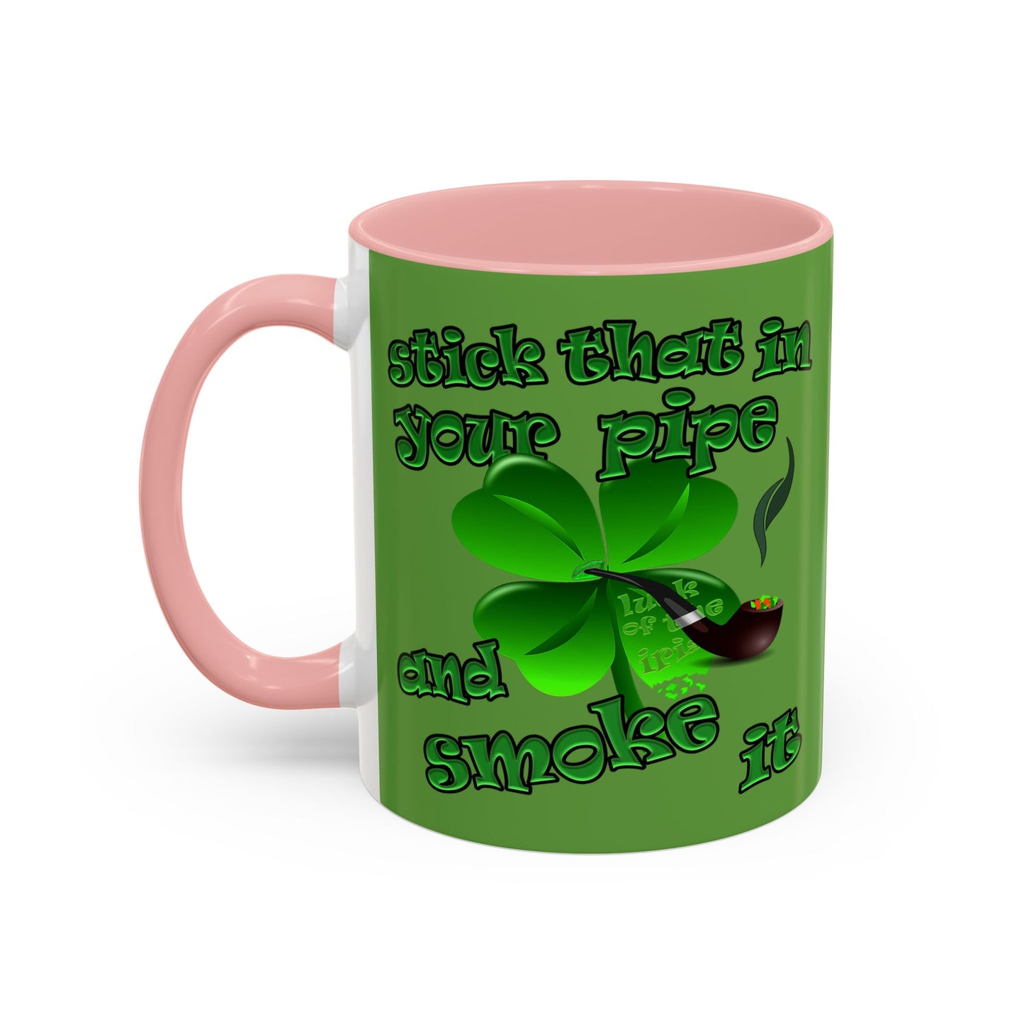 celtics logo - Accent Mug (green)