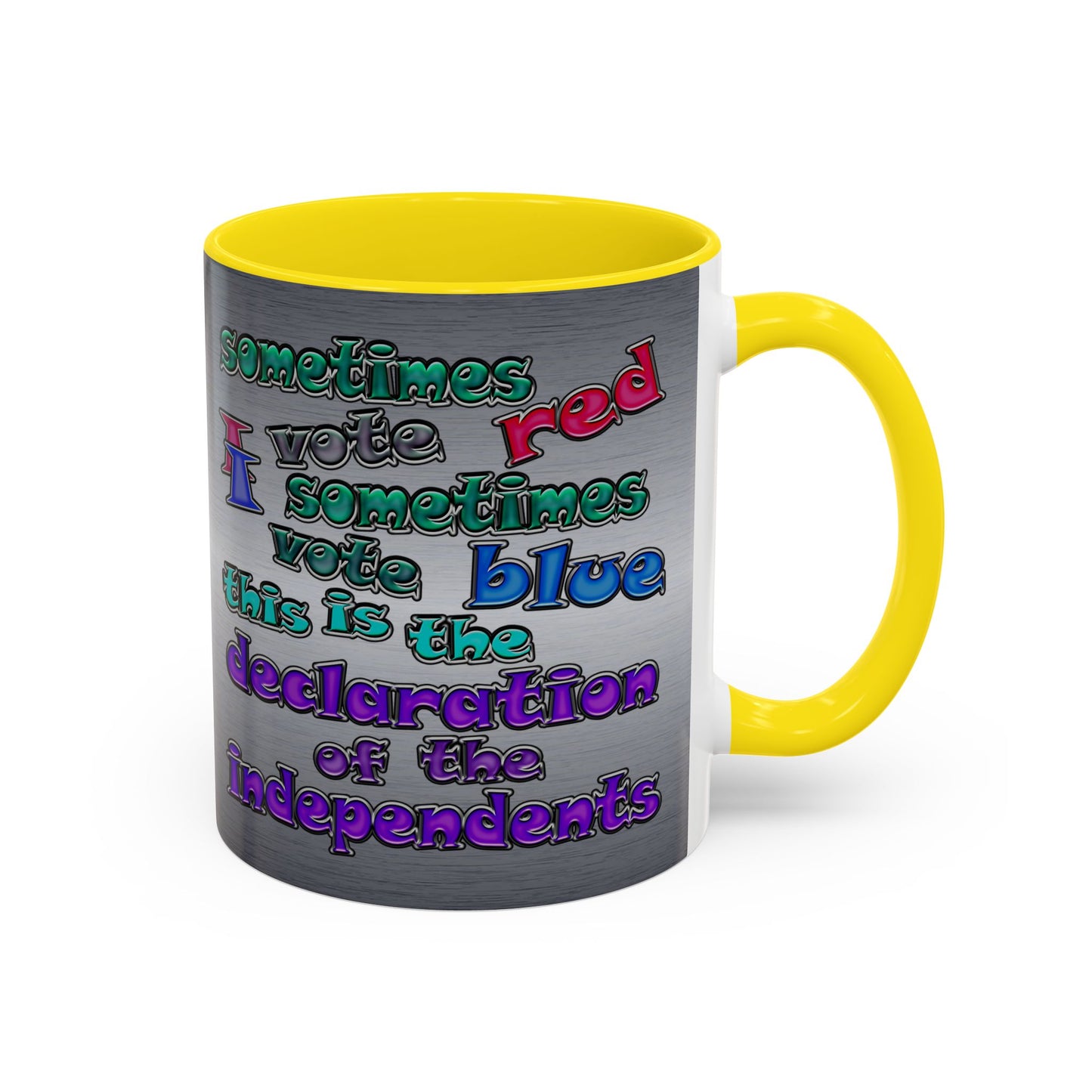 declaration of the independents - Accent Mug (brushed nickel)