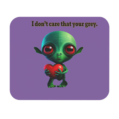 I don't care that your grey - Mouse Pad (Rectangle) (light purple)
