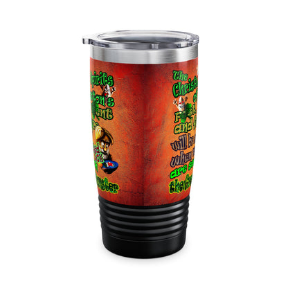christmas spirits of boston - Ringneck Tumbler, 20oz (burnt orange)