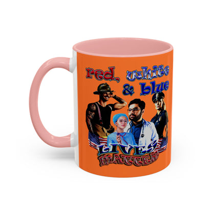 rw&b lives matter - Accent Mug (crusta)