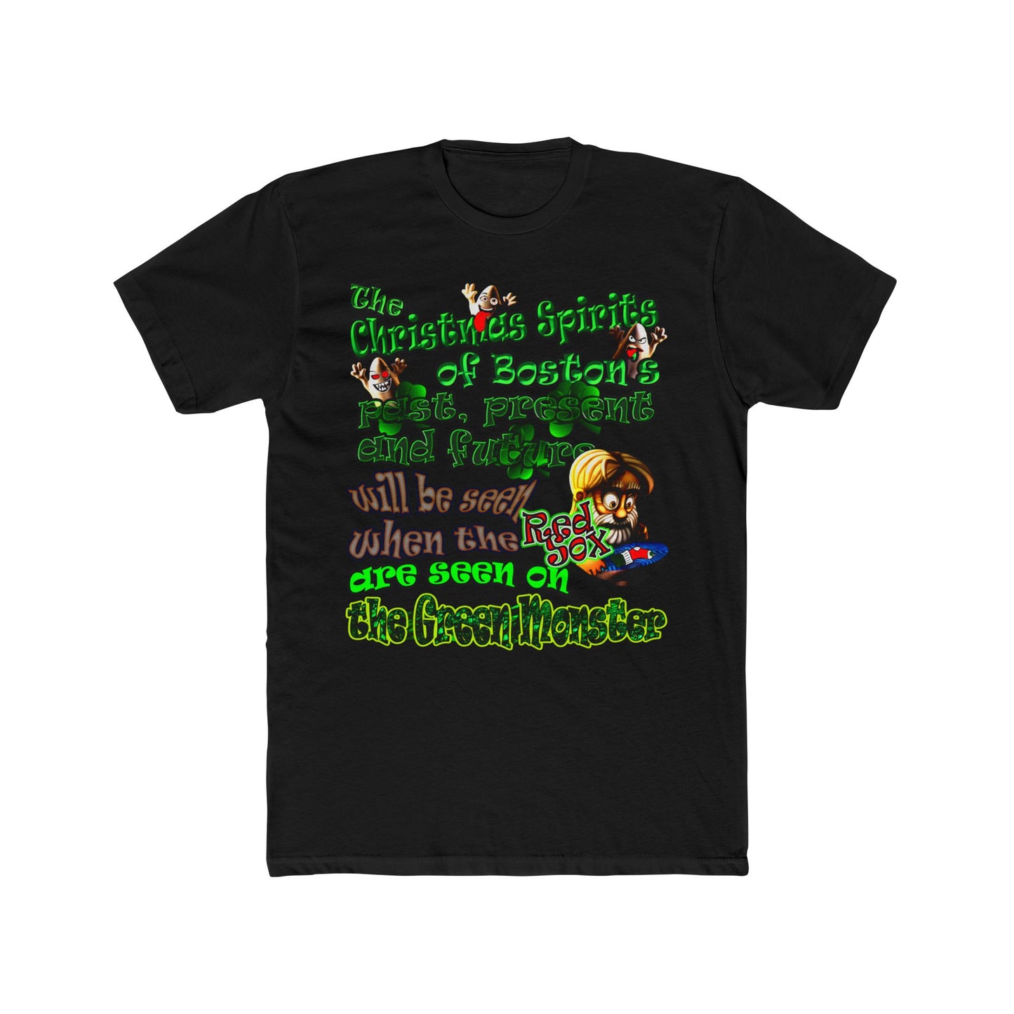 christmas spirits of boston - Men's Cotton Crew Tee