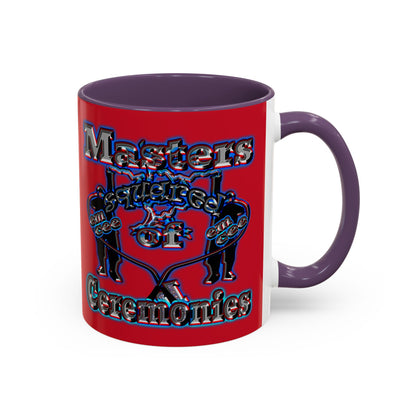 em cee squared - Accent Mug (dark red)