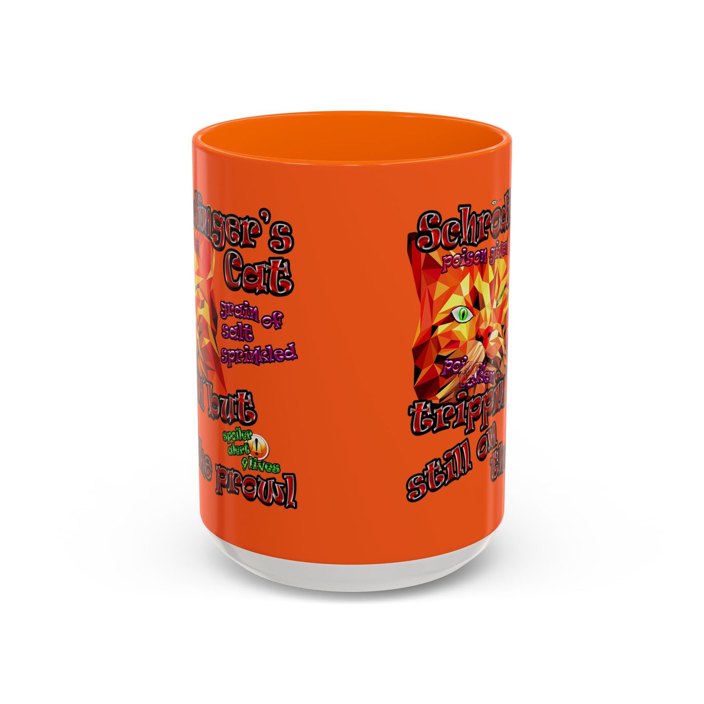 schrodinger's cat - Accent Mug (orange)
