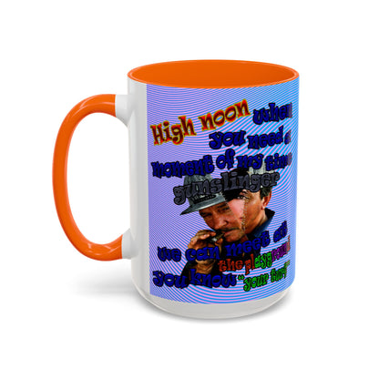 high noon - Accent Mug (light blue-purple wave)
