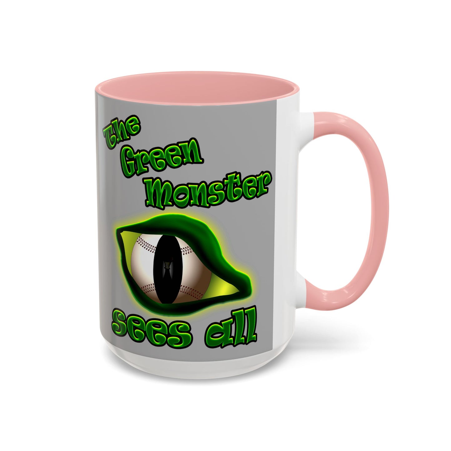green monster - Accent Mug (light grey)