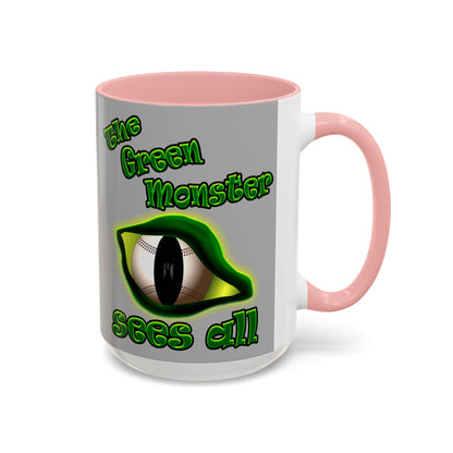 green monster - Accent Mug (light grey)