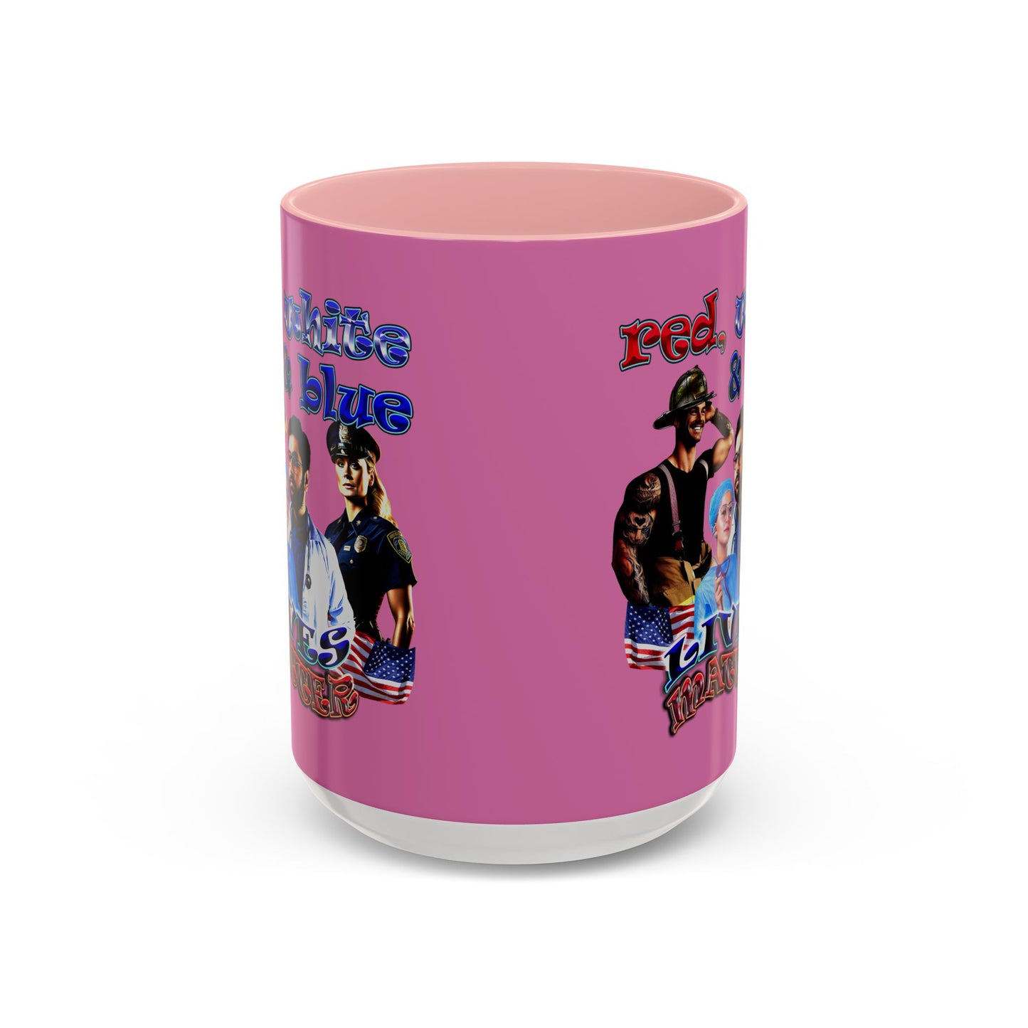 rw&b lives matter - Accent Mug (light pink)