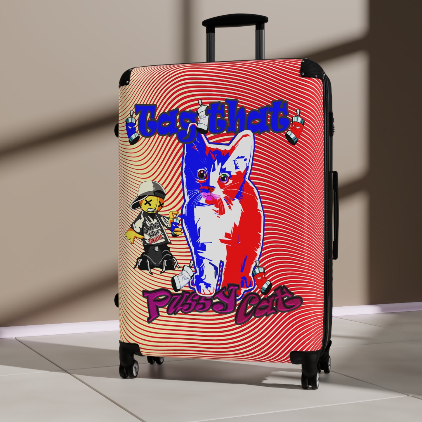 tag that - Suitcase (yellow-orange wave)