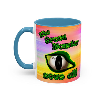 green monster - Accent Mug (color blur)