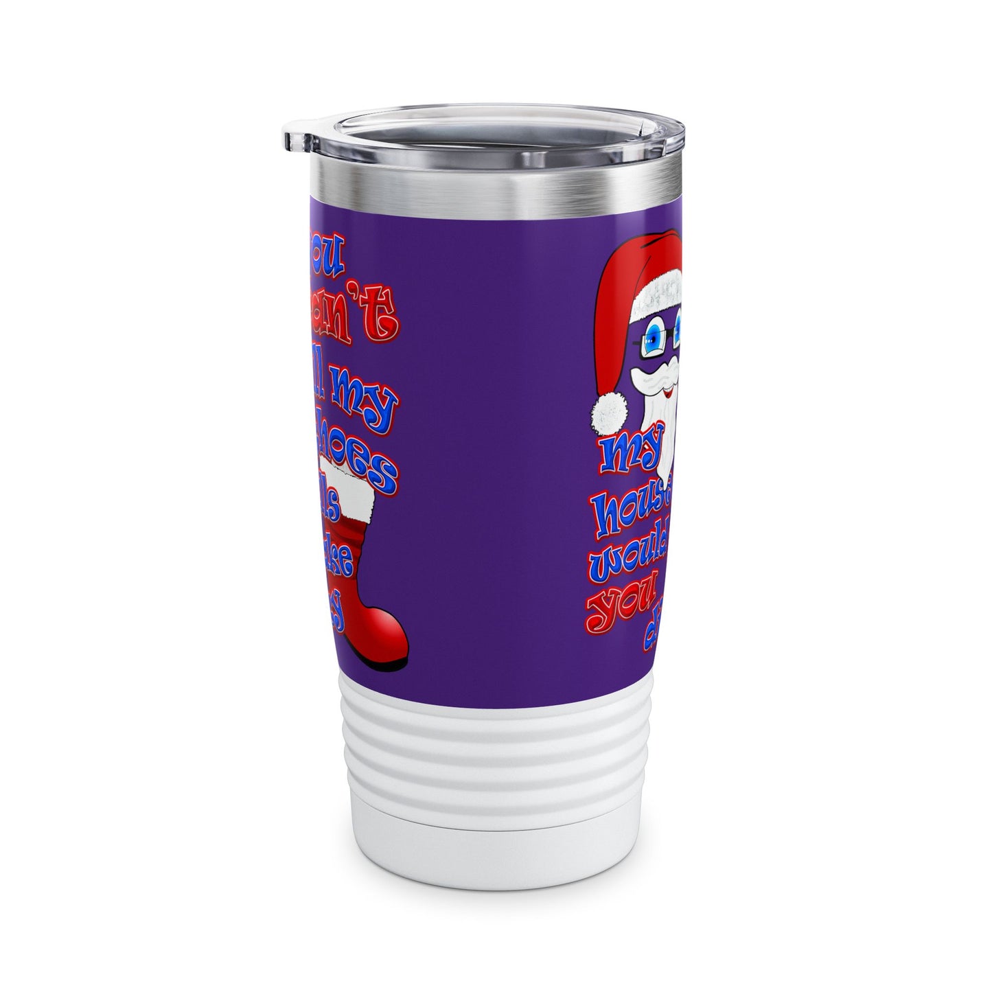 santa's shoes - Ringneck Tumbler, 20oz (purple)
