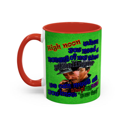 high noon - Accent Mug (green turf)