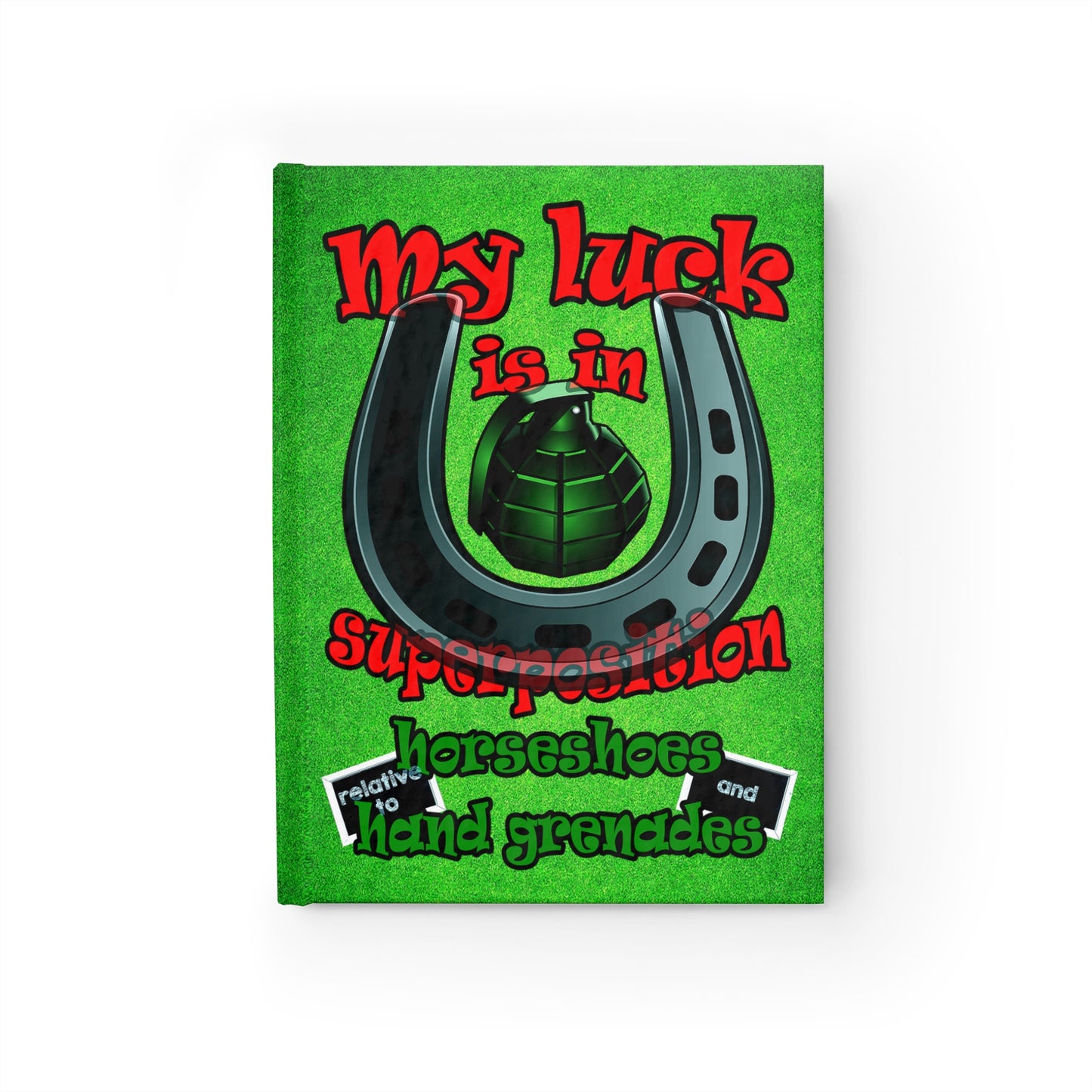 my luck - journal-blank (green turf)