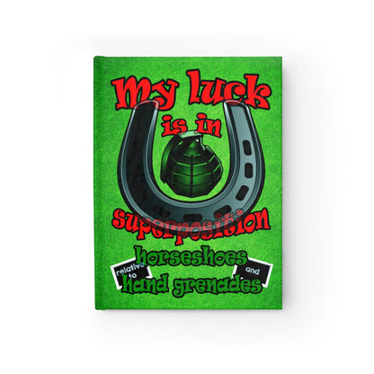 my luck - journal-blank (green turf)
