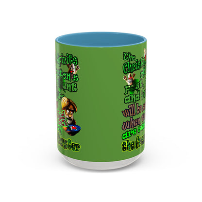 christmas spirits of boston - Accent Mug (green)
