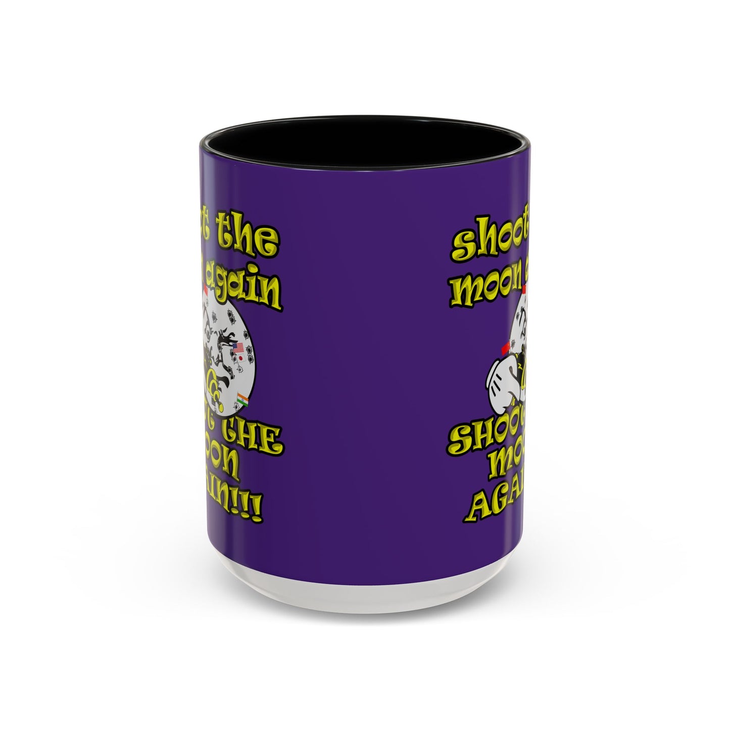 shoot the moon again - Accent Mug (purple)