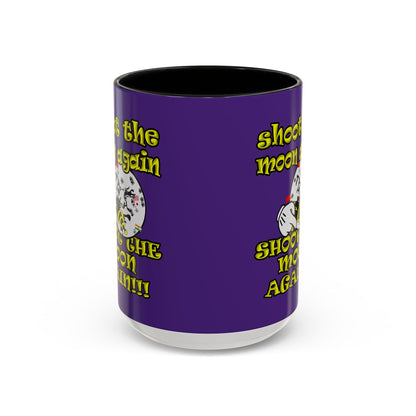 shoot the moon again - Accent Mug (purple)