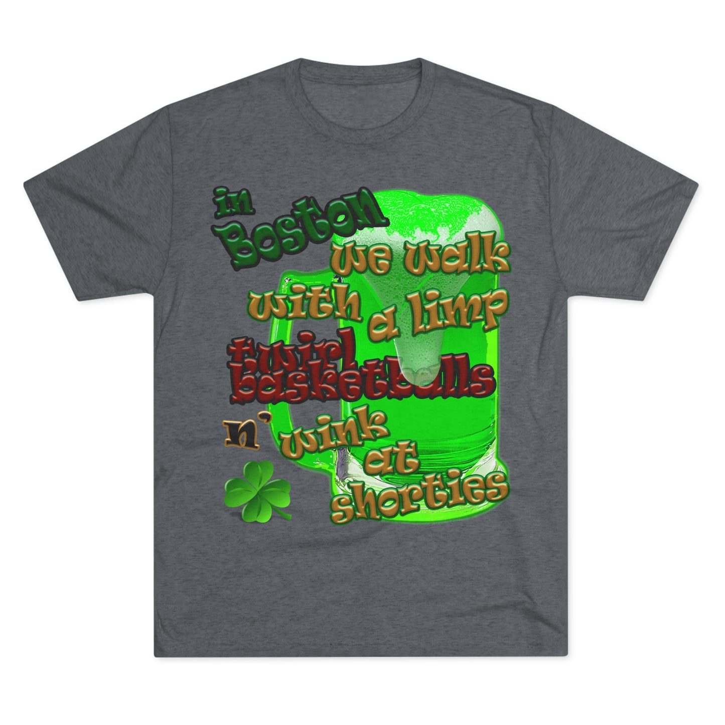 celtics logo - Unisex Tri-Blend Crew Tee