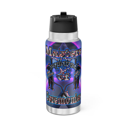 em cee squared - Gator Tumbler, 32oz (grey-pink wave)