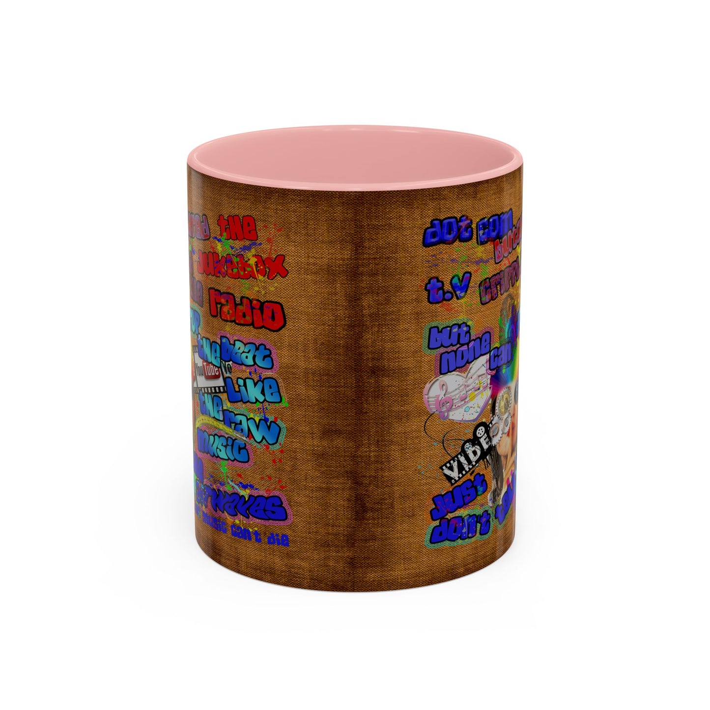 drop the beat - Accent Mug (brown papyrus)
