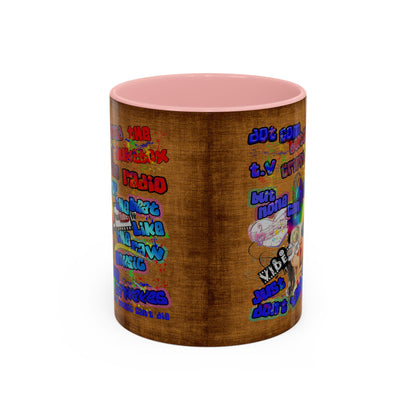 drop the beat - Accent Mug (brown papyrus)