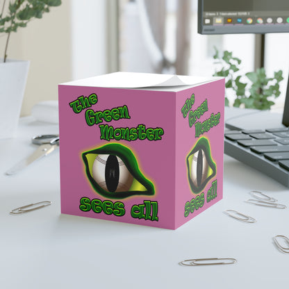 green monster - note cube (light pink)