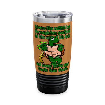 turtle race - Ringneck Tumbler, 20oz (light brown)