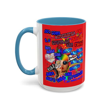 drop the beat - Accent Mug (yellow)