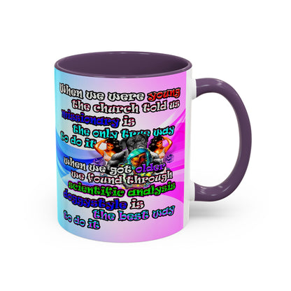 doggystyle - Accent Mug (light blue-pink wave)