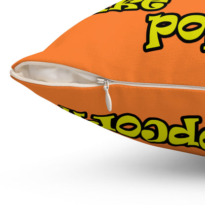 popping like popcorn - Spun Polyester Square Pillow - (crusta)