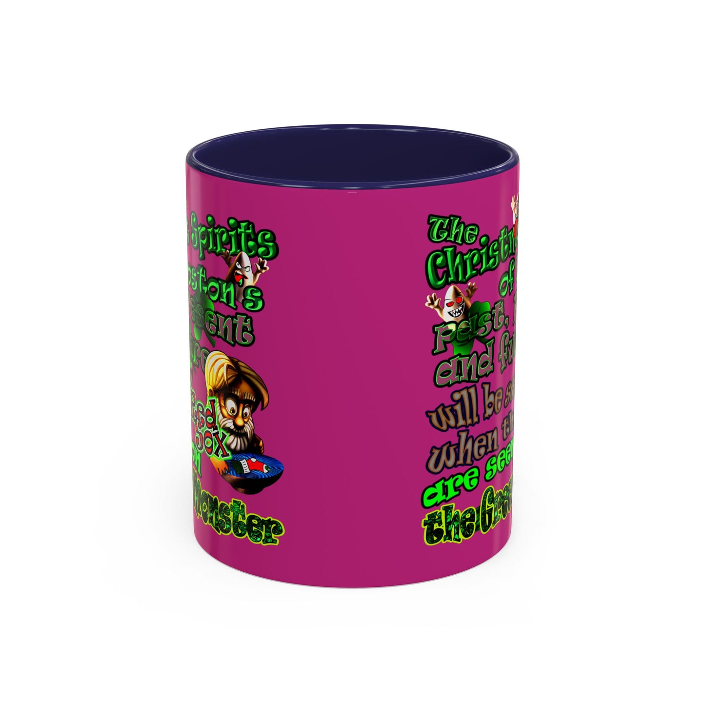 christmas spirits of boston - Accent Mug (pink)