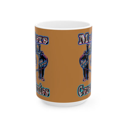 em cee squared - White Mug (light brown)