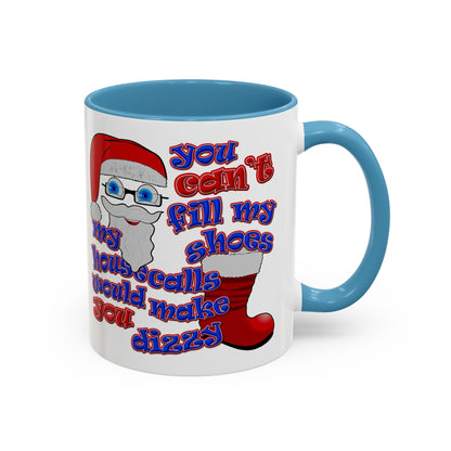 santa's shoes - Accent Mug (white)