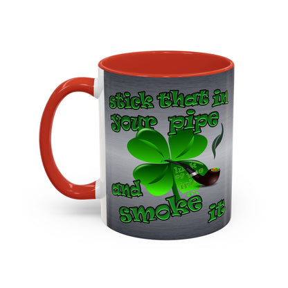 celtics logo - Accent Mug (brushed nickel)