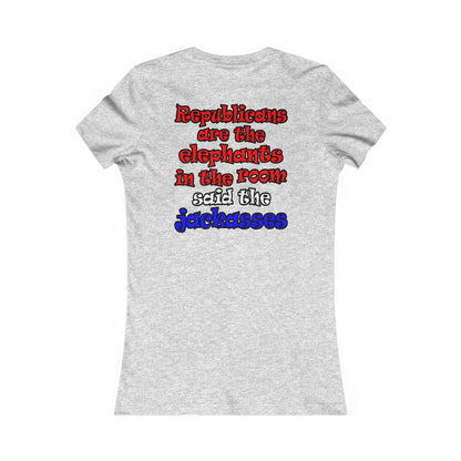 donkeys and elephants - Women's Favorite Tee