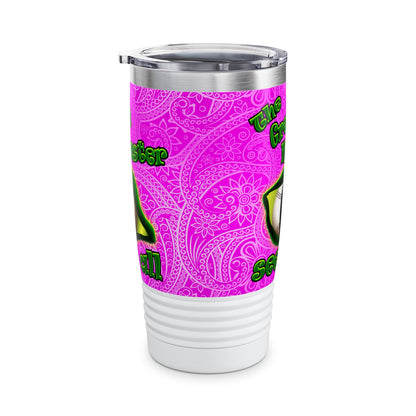green monster - Ringneck Tumbler, 20oz (pink swirl)