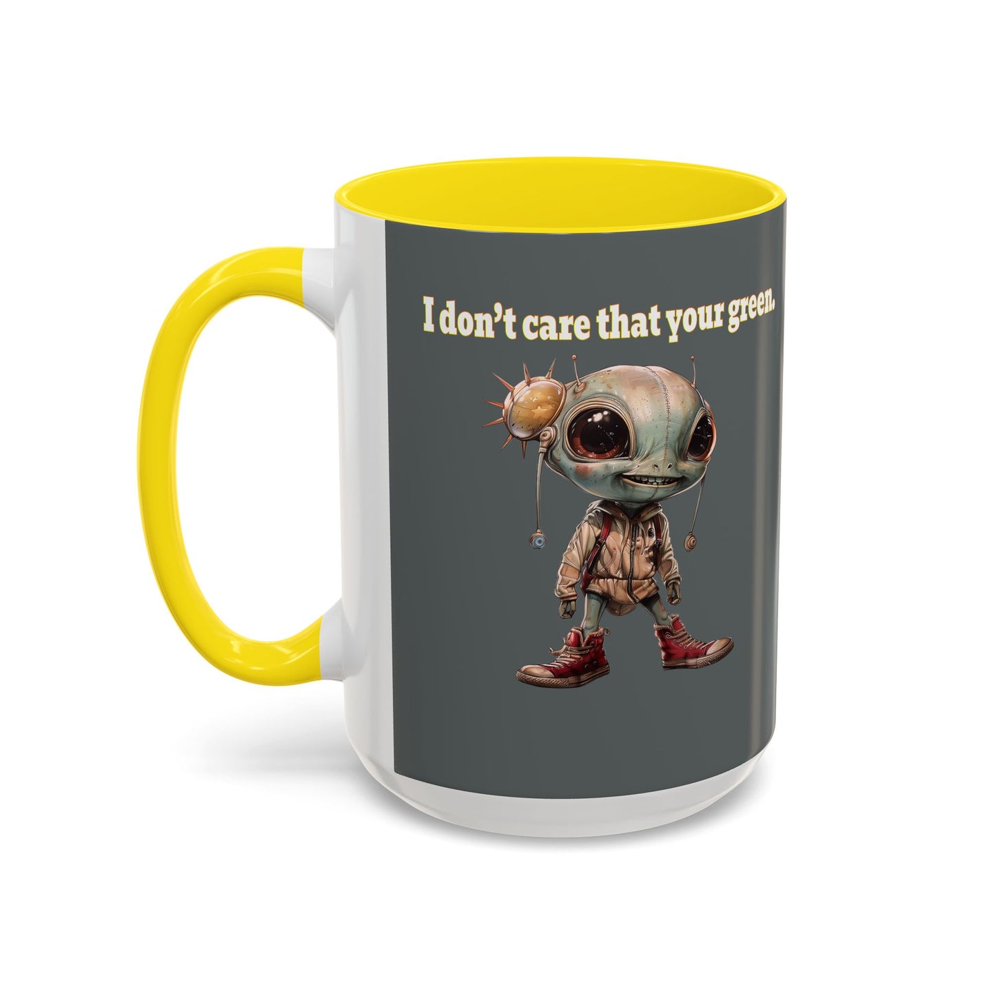 I don't care that your grey - Accent Mug (dark grey)