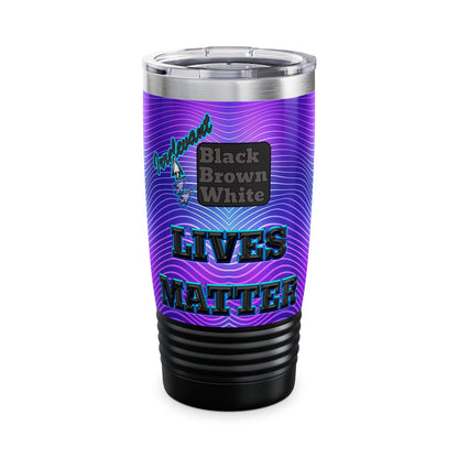 irrelevant - Ringneck Tumbler, 20oz (purple wave)
