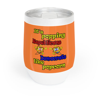popping like popcorn - Chill Wine Tumbler (crusta)