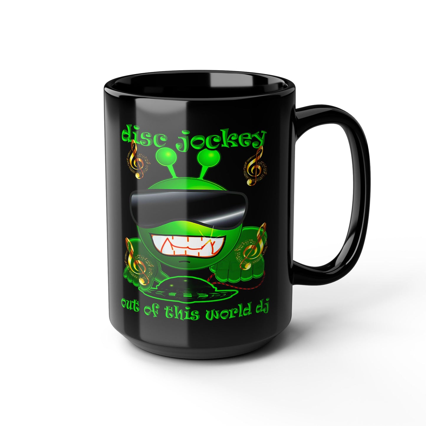 disc jockey - Black Mug (black)